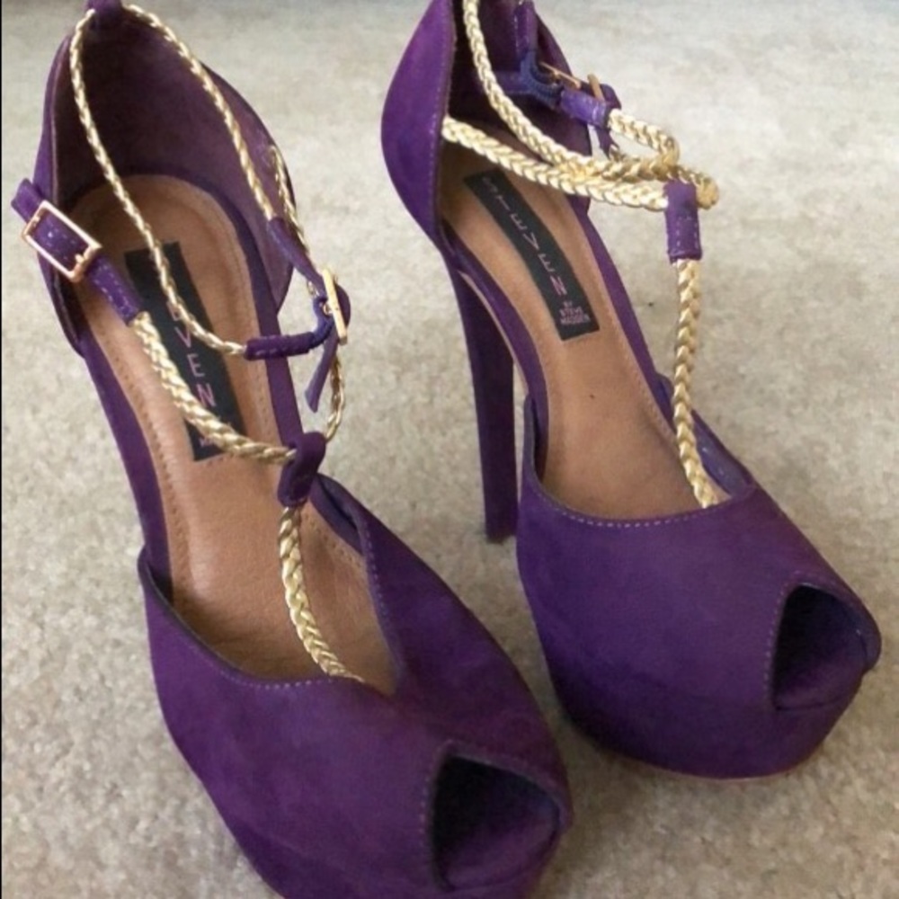 Steven Madden purple heels